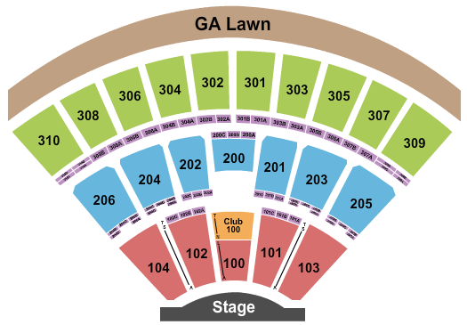 Empower Federal Credit Union Amphitheater Lakeview Amphitheater Seating Chart